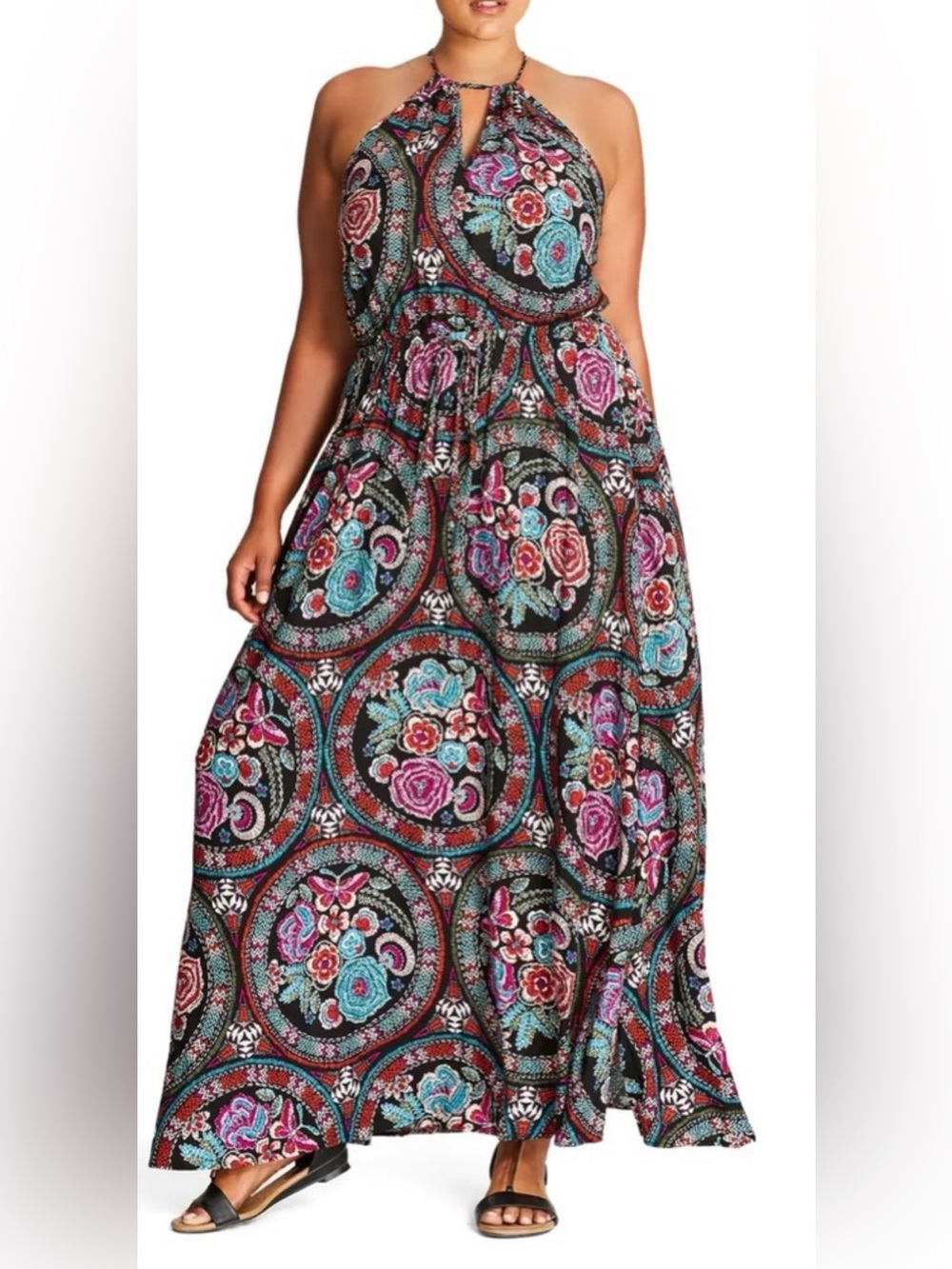 City Chic Plus-Size Halter Maxi Dress in the most STUNNING COLORS! LIKE NEW!